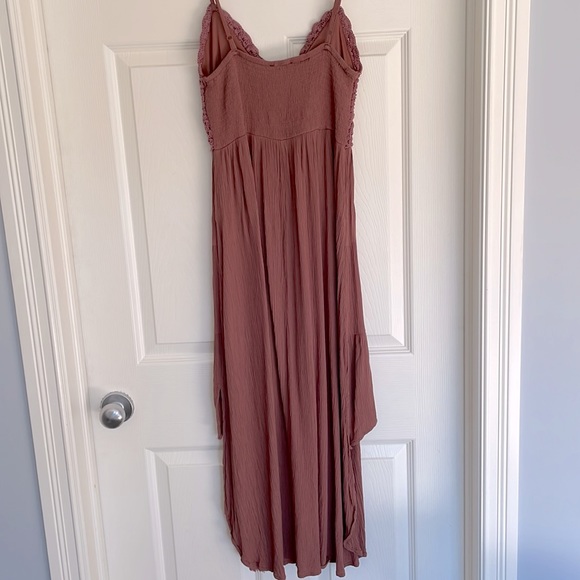 Dusty Rose Crochet detail dress Small - Picture 4 of 5